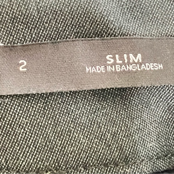 LOFT Slim Greenish Grey Straight Leg Women's Trousers Dress Pants Size 2 - Picture 11 of 13